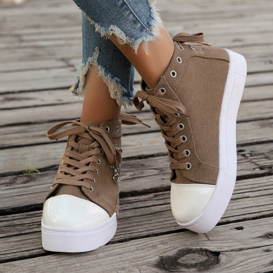 Kim™ | Orthopedic High Sneakers with Denim